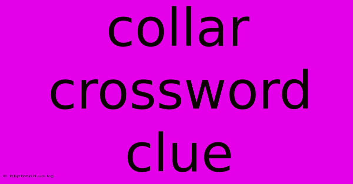 Collar Crossword Clue