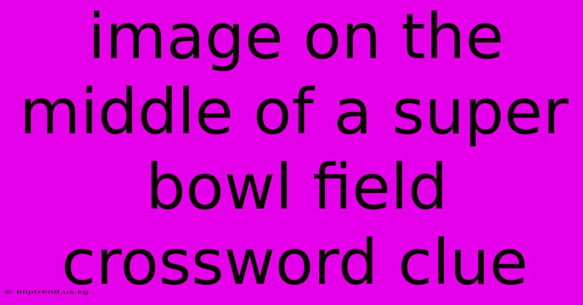 Image On The Middle Of A Super Bowl Field Crossword Clue