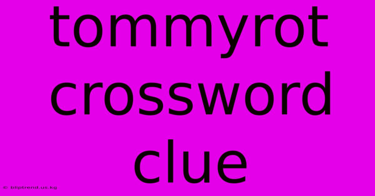 Tommyrot Crossword Clue